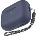 Чехол для наушников AhaStyle Silicone Case with strap Midnight Blue (X003E41MYN) for Apple AirPods Pro 2