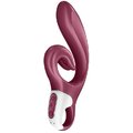 Вібратор-кролик Satisfyer Love Me Red, гнучкий, відросток з потрійним кінчиком