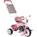 Детский металлический велосипед Smoby 3 в 1 Би Муви Комфорт с ручкой, розовый (740415)