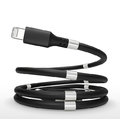 Кабель SuperCalla Cable USB-С to Lightning magnetic Black 0.9m