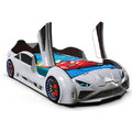 Детская кровать машина Lamborghini белая