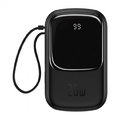 Внешний аккумулятор Baseus Power Bank 20000mAh with Lightning Cable Q Pow Display 20W Black (PPQD-H01)