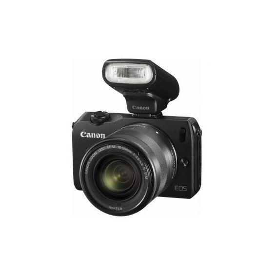 Canon EOS M kit 18-55 IS STM Black + Speedlite 90EX