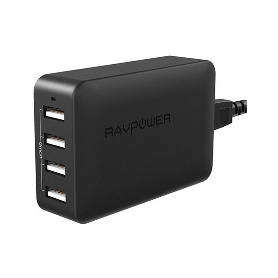 Зарядное устройство RavPower USB Wall Charger Station 4xUSB 40W 8A Black (RP-UC007)