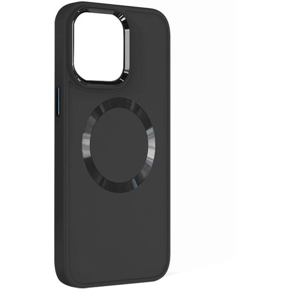 Аксессуар для iPhone TPU Case Bonbon Metal Style with MagSafe Black for iPhone 15