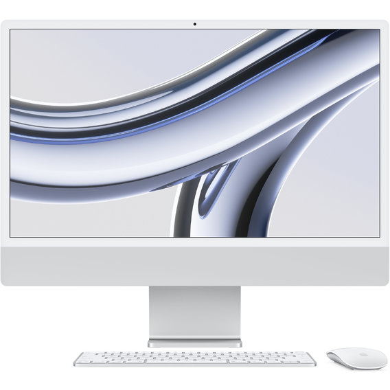 Компьютер Apple iMac M3 24" 256GB 8GPU Silver (MQR93) 2023