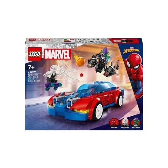 Конструктор LEGO Marvel Автомобиль для гонки Человека-Паука и Зеленый Гоблин с ядом Венома (76279)