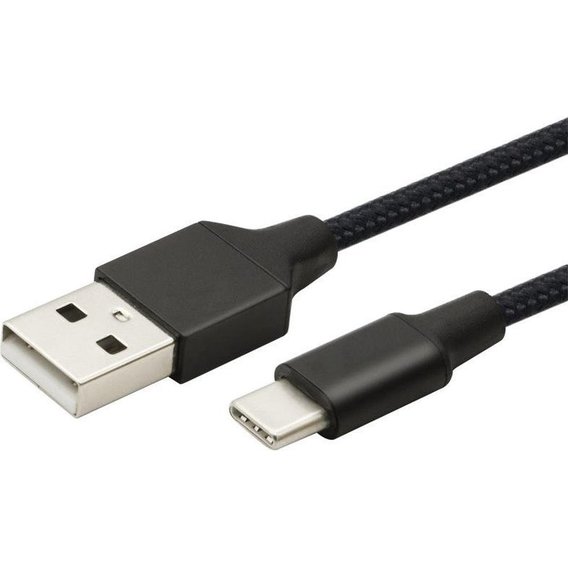 Кабель 2E USB Cable to USB-C Alumium Shell 1m Black (2E-CCTAL-1M)