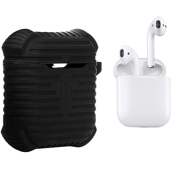 Чехол для наушников Becover Case Protective i-Smile with Belt Black IPH1371 (702350) for Apple AirPods