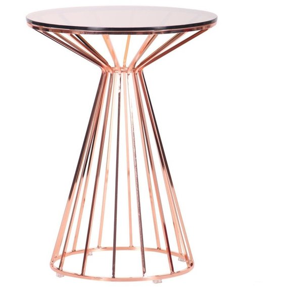 Стол AMF Canary, rose gold, glass top (545677)