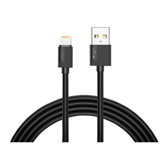 Кабель T-PHOX USB Cable to Lightning Nets 1.2m Black (T-L801 black)
