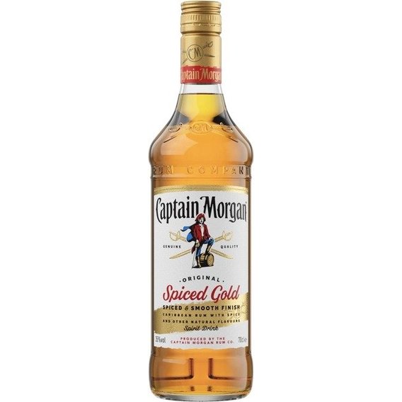 Алкогольный напиток на основе Карибского рома Captain Morgan "Spiced Gold" 0.7л (BDA1RM-RCM070-016)