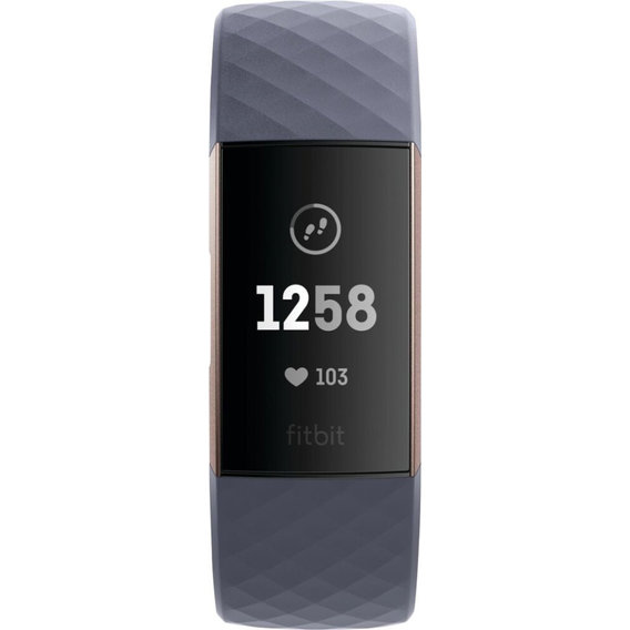 Фитнес-браслет Fitbit Charge 3 Activity Tracker + Heart Rate Blue/Gold (FB409RGGY)