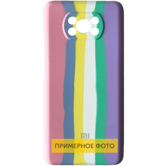 Аксессуар для смартфона Mobile Case Silicone Cover Shield Camera Rainbow Pink/Lilac for Xiaomi Redmi Note 10 5G / Poco M3 Pro / Poco M3 Pro 5G