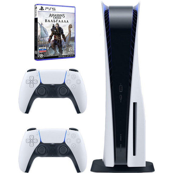 Игровая приставка Sony PlayStation 5 + DualSense Wireless Controller + Assassin's Creed Вальгалла