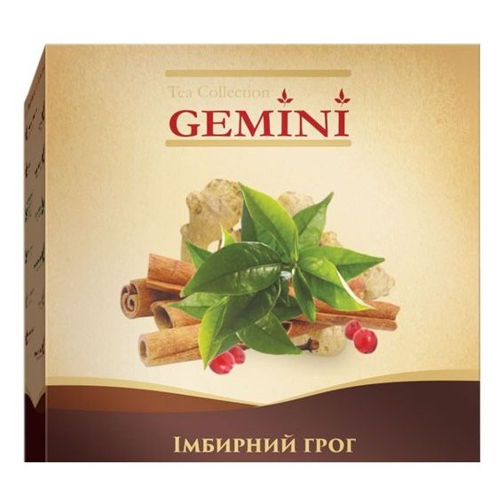 Чай Gemini черный Tea Collection Grand Pack Имбирный Грог 20х4 г (4820156430867)