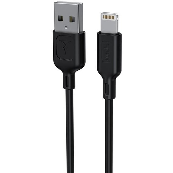 Кабель T-PHOX USB Cable to Lightning Fast 3A 1.2m Black (T-L829 Black)