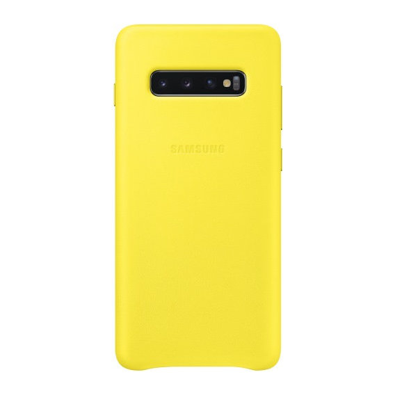 Аксессуар для смартфона Samsung Leather Cover Yellow (EF-VG975LYEGRU) for Samsung G975 Galaxy S10+