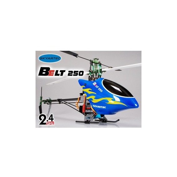 Вертолет Skyartec WASP V4 Belt 250P 3D электро бесколлекторный 2.4ГГц кейс синий RTF