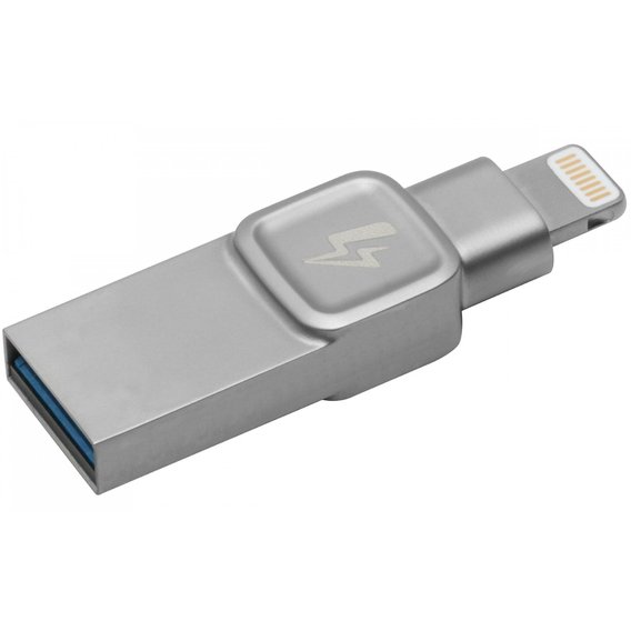 USB-флешка Kingston 32GB DataTraveler Bolt Duo USB 3.1/Lightning Gen.1 Silver (C-USB3L-SR32G-EN)