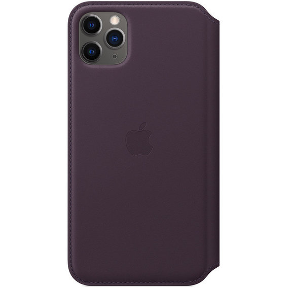 Аксессуар для iPhone Apple Leather Folio Case Aubergine (MX092) for iPhone 11 Pro Max