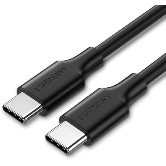 Кабель UGREEN USB-C to USB-C US286 3A 60W 2m Black