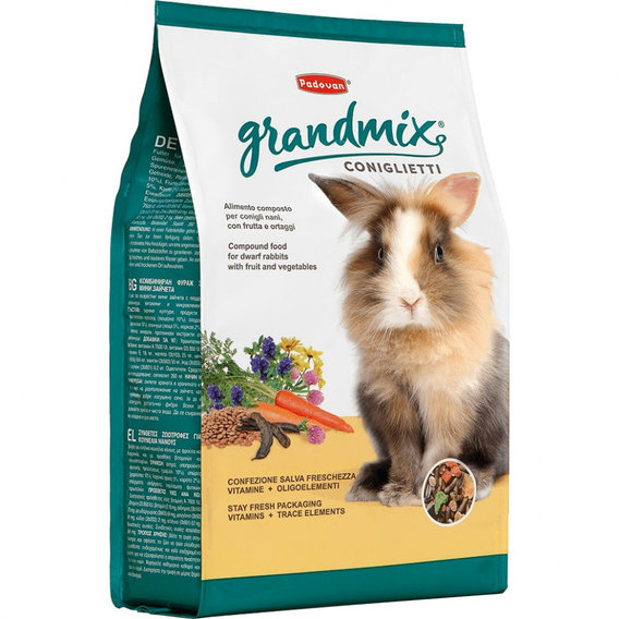 Корм Padovan GRANDMIX CONIGLIETTI для декоративних кроликів 3 кг (PP00284)