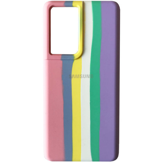Аксессуар для смартфона Mobile Case Silicone Cover Shield Camera Rainbow Pink/Lilac for Samsung A725 Galaxy A72 / A726 Galaxy A72 5G