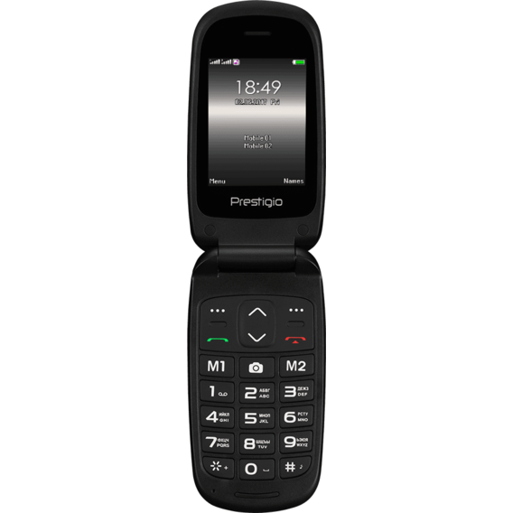Мобильный телефон Prestigio Grace B1 1242 DS Black (UA UCRF)