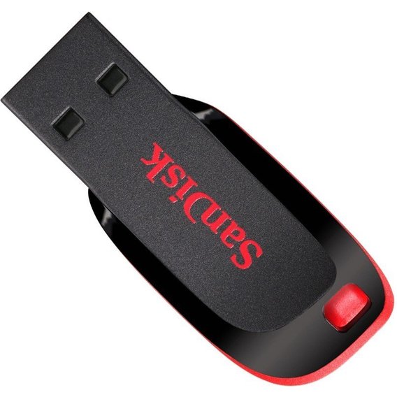 USB-флешка SanDisk 128GB Cruzer Blade USB 2.0 Black/Red (SDCZ50-128G-B35)