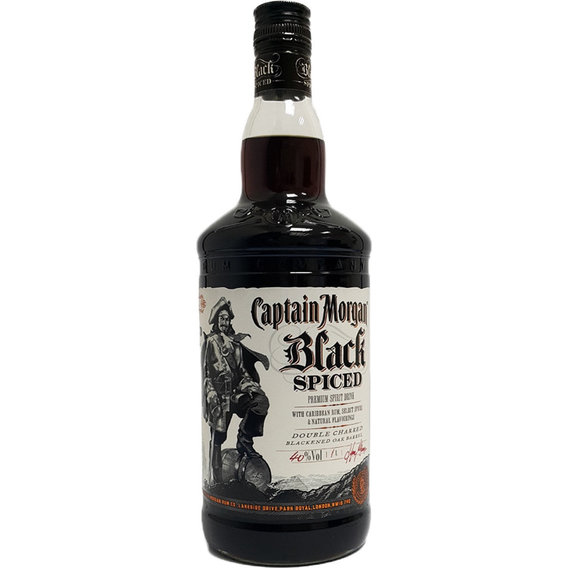 Алкогольный напиток на основе Карибского рома Captain Morgan "Black Spiced" 1л (BDA1RM-RCM100-009)