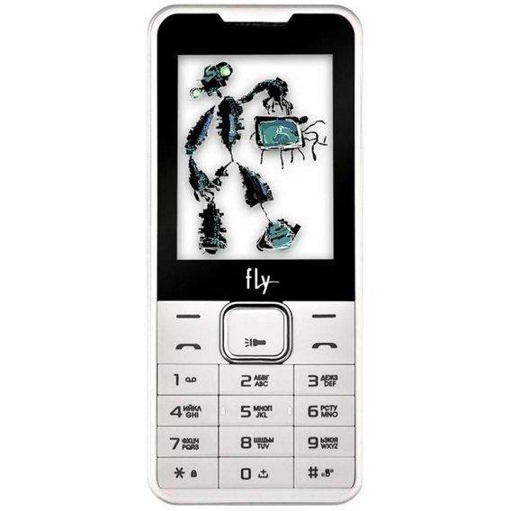 Мобильный телефон Fly FF243 Dual Sim White (UA UCRF)
