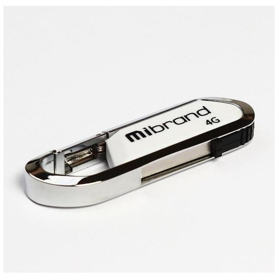 USB-флешка Mibrand 4GB Aligator USB 2.0 White (MI2.0/AL4U7W)