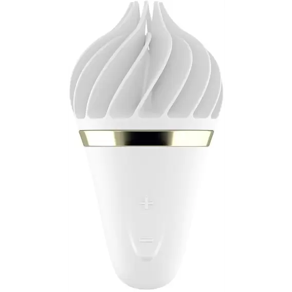 Мороженка спиннатор Satisfyer Lay-On - Sweet Temptation White/Gold