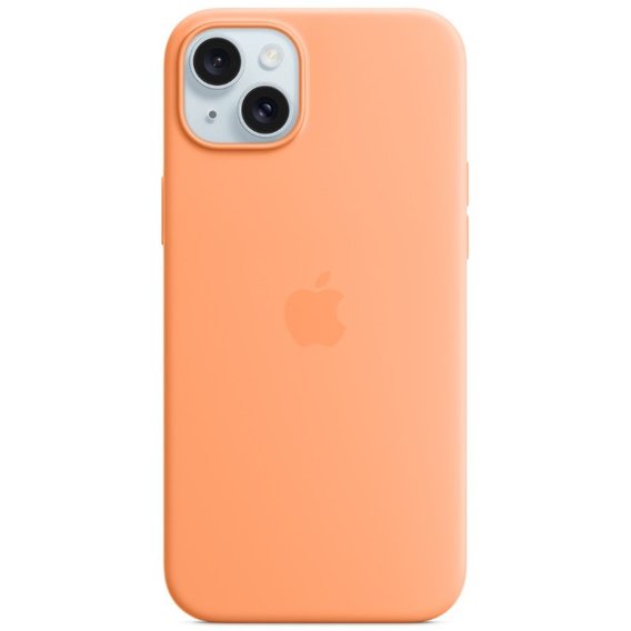 Аксессуар для iPhone Apple Silicone Case with MagSafe Orange Sorbet (MT0W3) for iPhone 15