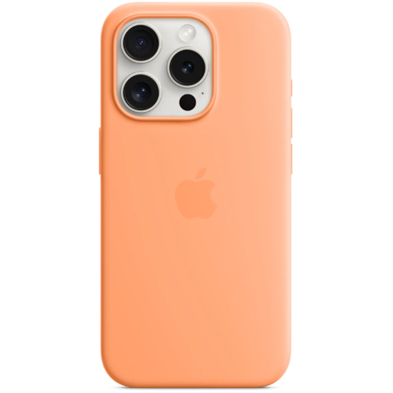 Аксессуар для iPhone TPU Silicone Case with Animation & MagSafe Orange Sorbet for iPhone 15 Pro