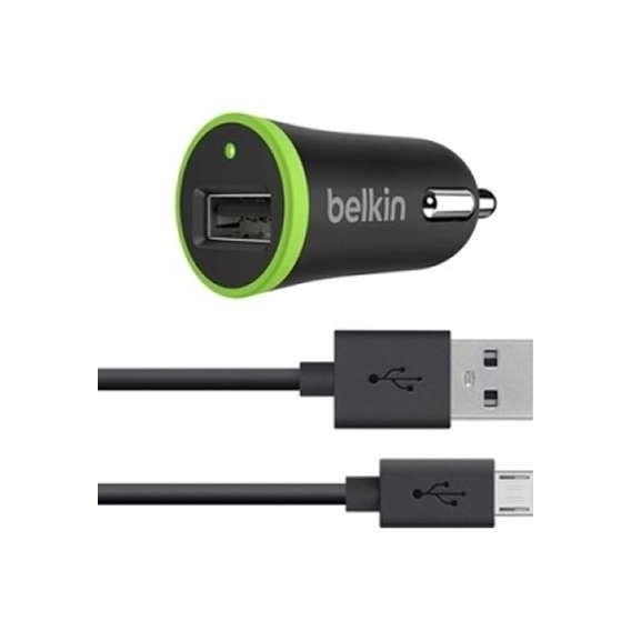Зарядное устройство Belkin USB Car Charger BoostUp 2.1A with microUSB Cable Black (F8M668bt04-BLK)