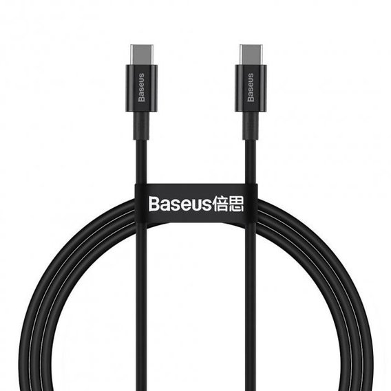 Кабель Baseus Cable USB-C to USB-C Superior Series PD 100W 1m Black (CATYS-B01)