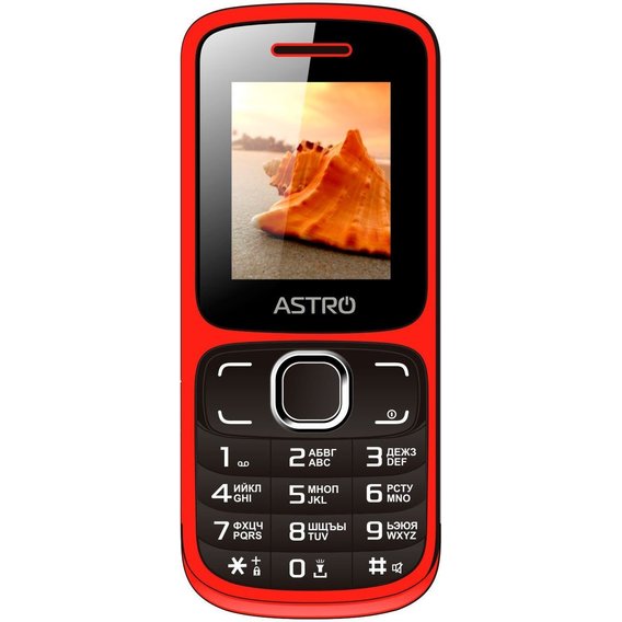 Мобильный телефон ASTRO A177 Red/Black (UA UCRF)