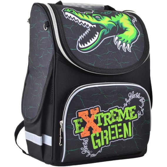 Рюкзак школьный каркасный Smart PG-11 Extreme green (554541)