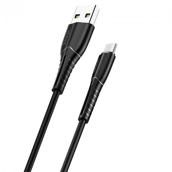 Кабель Usams USB Cable to microUSB 1m Black (US-SJ365)