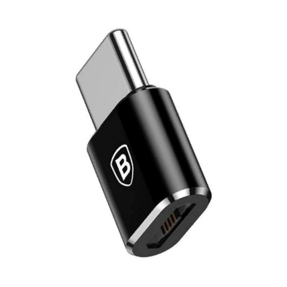 Адаптер Baseus Adapter USB-C to microUSB Black (CAMOTG-01)