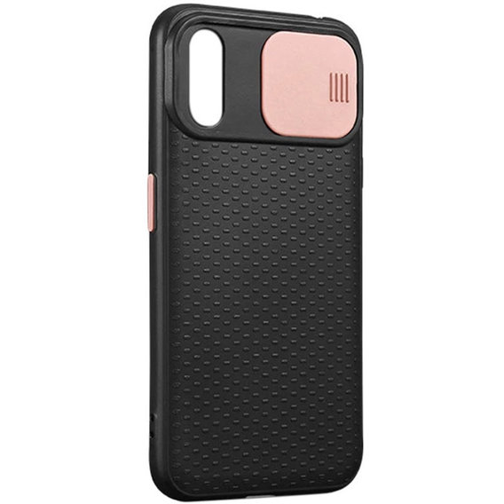 Аксессуар для iPhone TPU Case Textured Point Camshield Black/Rose Gold for iPhone Xs Max