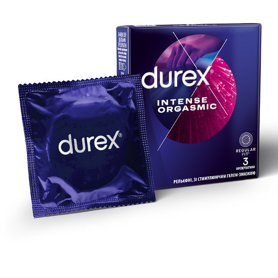 Презервативы латексные со смазкой Durex Intense Orgasmic № 3