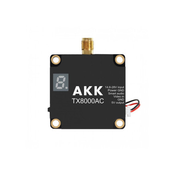 Відеопередавач (VTX) AKK Ultra Long Range 8W 4.9G-6G 96CH (TX8000AC)