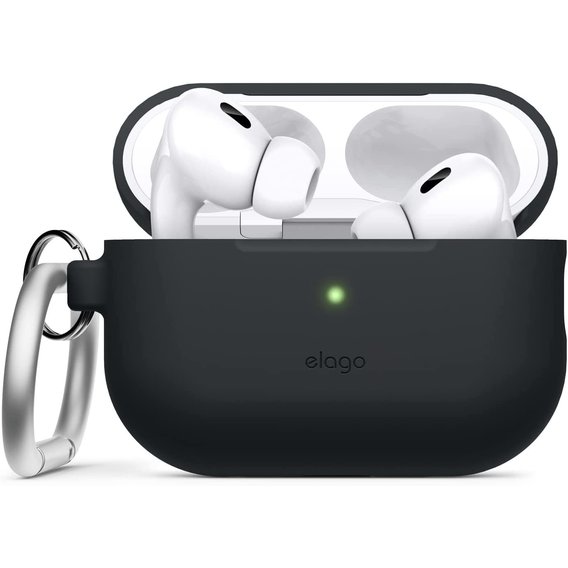 Чехол для наушников Elago Silicone Hang Case Black (EAPP2SC-HANG-BK) for Apple AirPods Pro 2