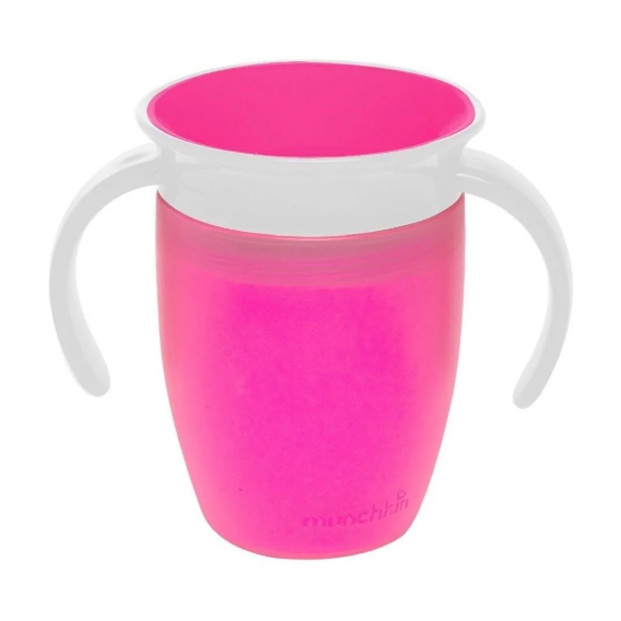 Чашка-непроливайка Munchkin Miracle 360° 207 мл Розовая (012272)