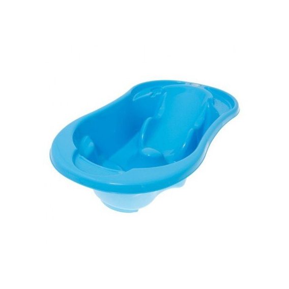 Ванночка Tega Komfort с термометром и сливом анатомическая (Tega TG-011 blue paste)