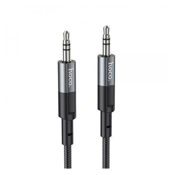 Кабель Hoco Audio Cable AUX 3.5mm Jack UPA23 1m Metal Gray