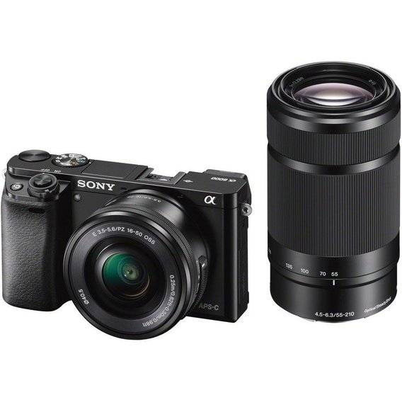 Sony Alpha A6000 kit (16-50mm + 55-210mm) Black Официальная гарантия